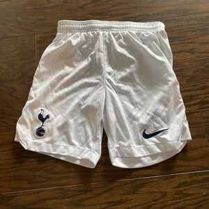Nike White Kids Sports Shorts with Logo